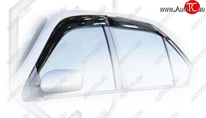 1 999 р. Дефлектора окон CA-Plastic  Toyota Prius  XW10 (1997-2000) дорестайлинг (Classic полупрозрачный, Без хром.молдинга)  с доставкой в г. Пермь