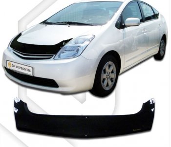 Дефлектор капота (exclusive правый руль) CA-Plastiс  Toyota Prius  XW20 (2003-2011) дорестайлинг, рестайлинг