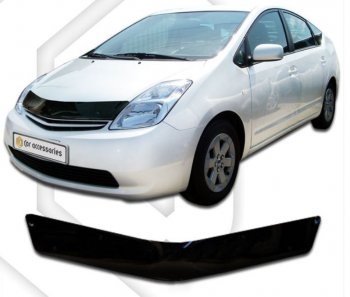 Дефлектор капота (левый руль) CA-Plastiс Toyota Prius  XW20 (2003-2011) дорестайлинг, рестайлинг