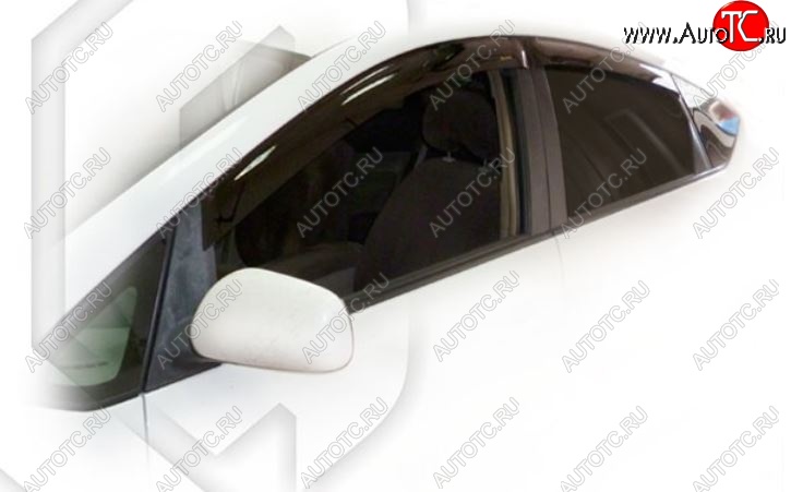 1 999 р. Дефлектора окон (правый руль) CA-Plastiс  Toyota Prius  XW20 (2003-2011) дорестайлинг, рестайлинг (Classic полупрозрачный, Без хром.молдинга)  с доставкой в г. Пермь