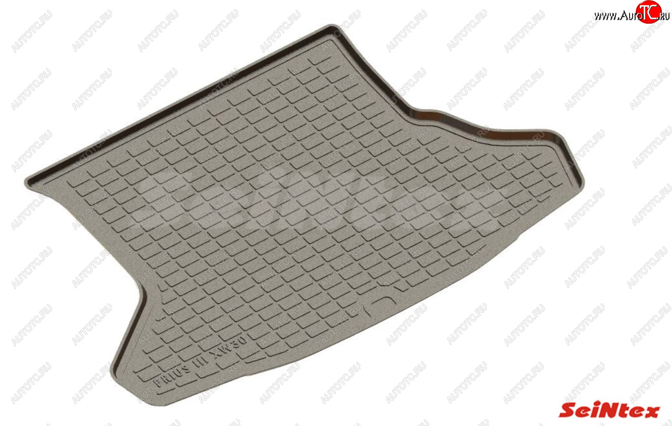 1 669 р. Коврик в багажник SeiNtex (полимерный)  Toyota Prius  Alfa лифтбек (2011-2015) рестайлинг (Цвет: черный)  с доставкой в г. Пермь