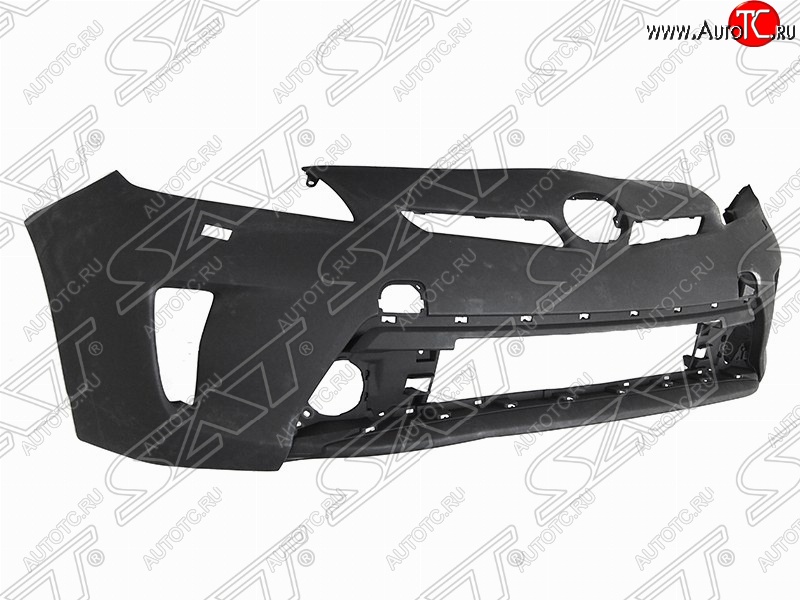 24 599 р. Передний бампер SAT (под туманки и омыватели, Тайвань) Toyota Prius Alfa лифтбек рестайлинг (2011-2015) (Неокрашенный)  с доставкой в г. Пермь