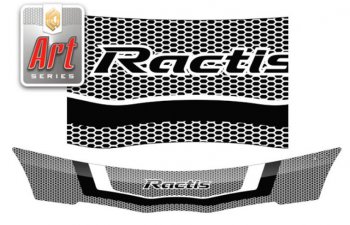 Дефлектор капота (рынок Японии) CA-Plastiс Toyota Ractis (2005-2010) (Серия Art черная)