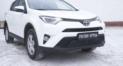 1 969 р. Защитная сетка решетки переднего бампера РА Toyota RAV4 XA40 5 дв. рестайлинг (2015-2019)  с доставкой в г. Пермь. Увеличить фотографию 2