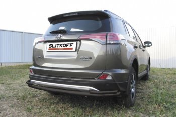 Защита задняя Slitkoff Toyota RAV4 XA40 5 дв. рестайлинг (2015-2019)