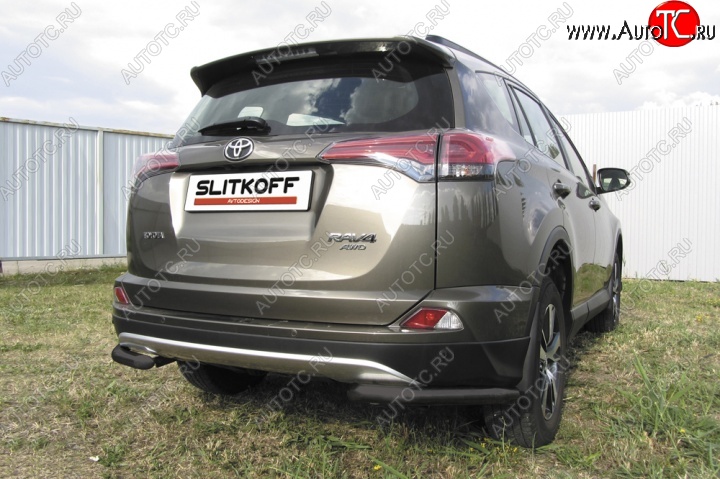6 099 р. Уголки d57  Toyota RAV4  XA40 (2015-2019) 5 дв. рестайлинг (Цвет: серебристый)  с доставкой в г. Пермь