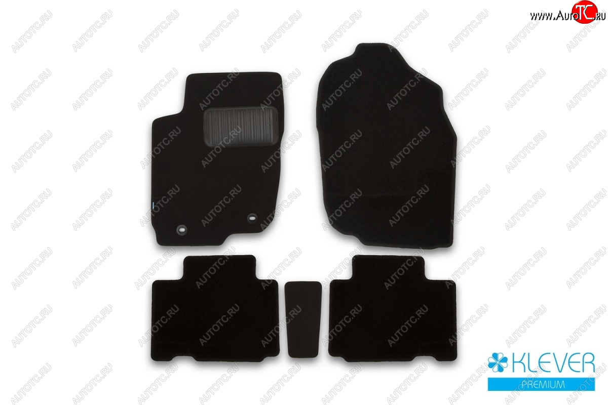 9 549 р. Коврики салона (текстиль) Klever Premium  Toyota RAV4  XA40 (2015-2019) 5 дв. рестайлинг (Черные)  с доставкой в г. Пермь