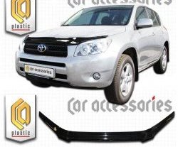 Дефлектор капота CA Plastic exclusive Toyota RAV4  XA305 (2005-2009) 5 дв. дорестайлинг
