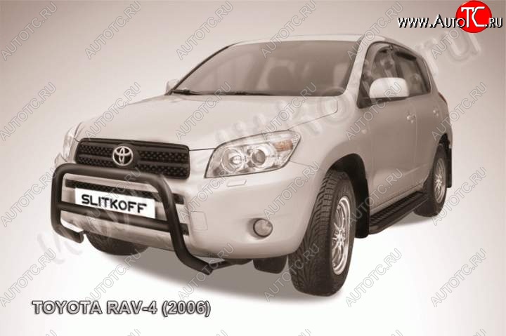 15 399 р. Кенгурятник d57 низкий Toyota RAV4 XA305 5 дв. дорестайлинг (2005-2009) (Цвет: серебристый)  с доставкой в г. Пермь