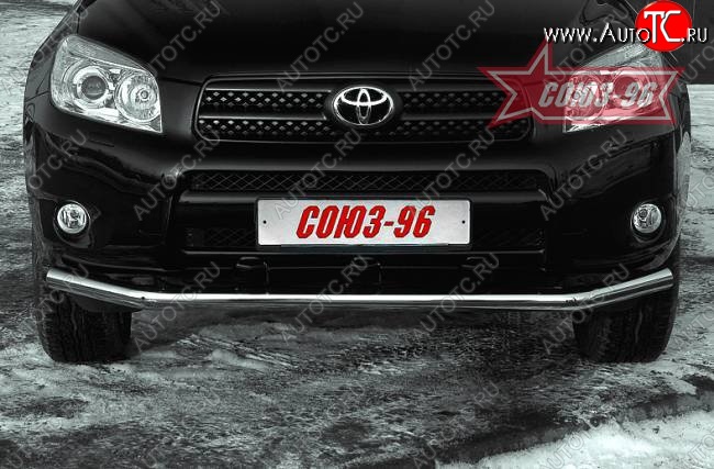 10 349 р. Защита переднего бампера одинарная Souz-96 (d60)  Toyota RAV4  XA305 (2005-2009) 5 дв. дорестайлинг  с доставкой в г. Пермь
