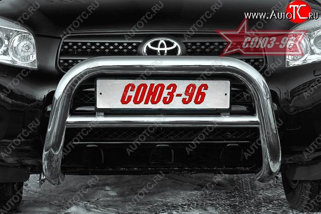 17 819 р. Защита переднего бампера Souz-96 (d76) Toyota RAV4 XA305 5 дв. дорестайлинг (2005-2009)  с доставкой в г. Пермь