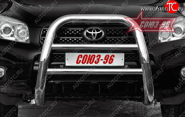 17 189 р. Защита переднего бампера Souz-96 (d76) Toyota RAV4 XA305 5 дв. дорестайлинг (2005-2009)  с доставкой в г. Пермь
