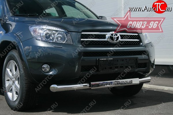 15 479 р. Защита переднего бампера одинарная Souz-96 (d76) Toyota RAV4 XA305 5 дв. дорестайлинг (2005-2009)  с доставкой в г. Пермь