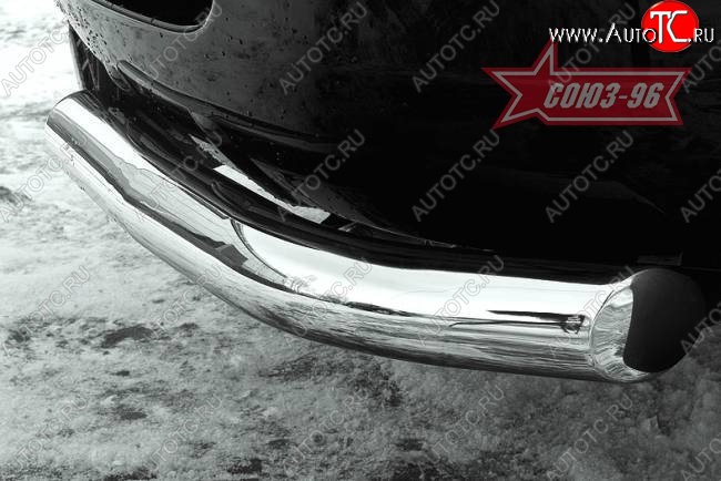 11 969 р. Защита заднего бампера из боковых уголков Souz-96 (d76)  Toyota RAV4  XA305 (2005-2009) 5 дв. дорестайлинг  с доставкой в г. Пермь