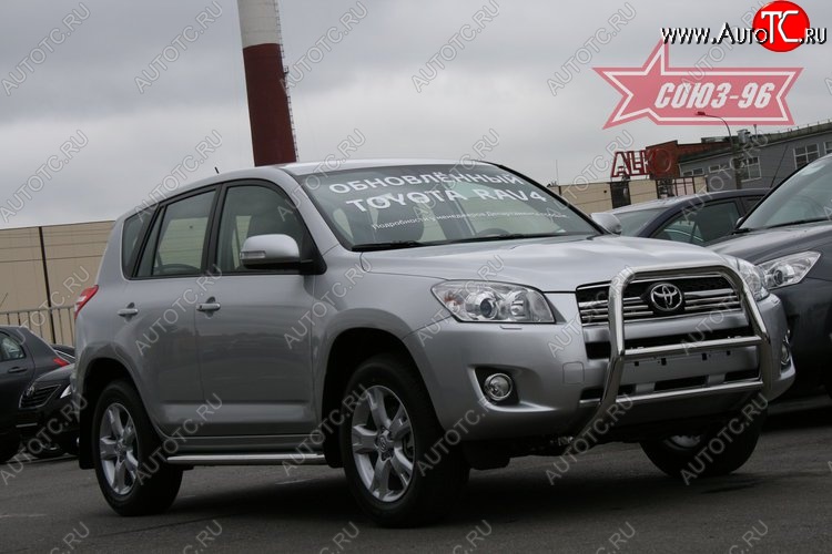 13 049 р. Защита переднего бампера Souz-96 (d60) Toyota RAV4 XA30 5 дв. 1-ый рестайлинг (2008-2010)  с доставкой в г. Пермь