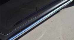 70 999 р. Защита порогов из круглой трубы диаметром 63 мм Russtal Toyota RAV4 XA30 5 дв. 1-ый рестайлинг (2008-2010) (Защита порогов с со скосами на торцах (вариант 1))  с доставкой в г. Пермь. Увеличить фотографию 2