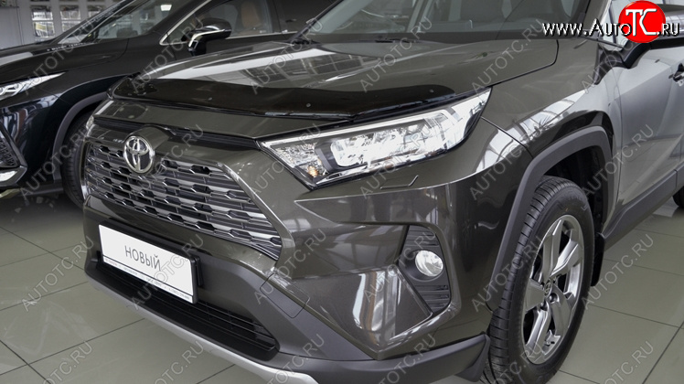 3 299 р. Дефлектор капота SIM Toyota RAV4 XA50 5 дв. дорестайлинг (2018-2025)  с доставкой в г. Пермь