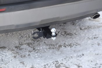 17 499 р. Фаркоп PT GROUP /съемный квадрат/ TOYOTA RAV4 2019-  Toyota RAV4 XA50 5 дв. дорестайлинг (2018-2025)  с доставкой в г. Пермь. Увеличить фотографию 3