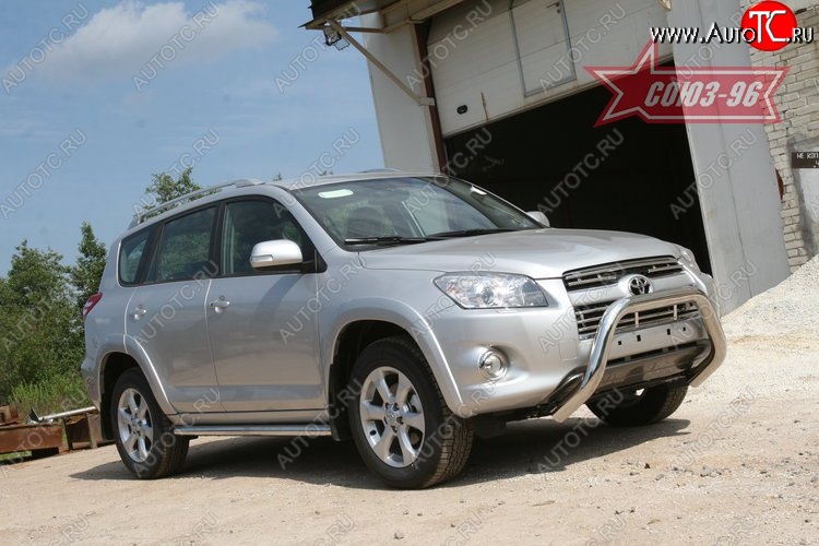19 664 р. Защита переднего бампера Souz-96 (d76) Toyota RAV4 XA30 5 дв. удлиненный 2-ой рестайлинг (2010-2013)  с доставкой в г. Пермь