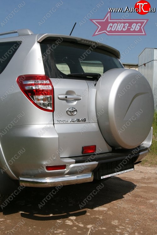 1 169 р. Защита заднего бампера из боковых уголков Souz-96 (d76)  Toyota RAV4  XA30 (2010-2013) 5 дв. удлиненный 2-ой рестайлинг  с доставкой в г. Пермь