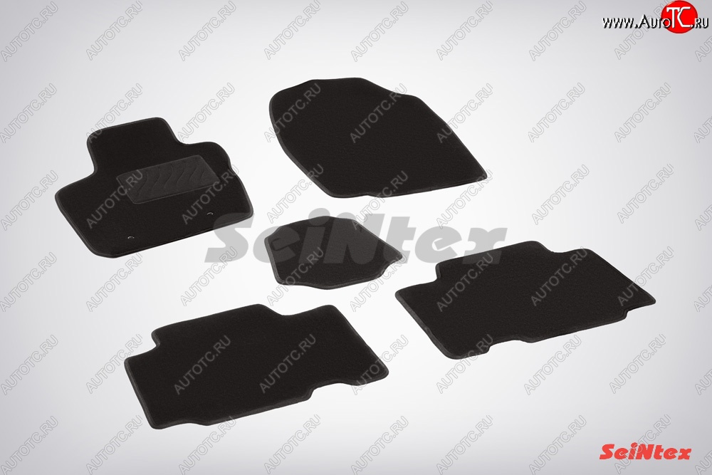 2 999 р. Коврики в салон L SeiNtex Premium LUX 4 шт. (ворсовые)  Toyota RAV4  XA30 (2010-2013) 5 дв. удлиненный 2-ой рестайлинг  с доставкой в г. Пермь