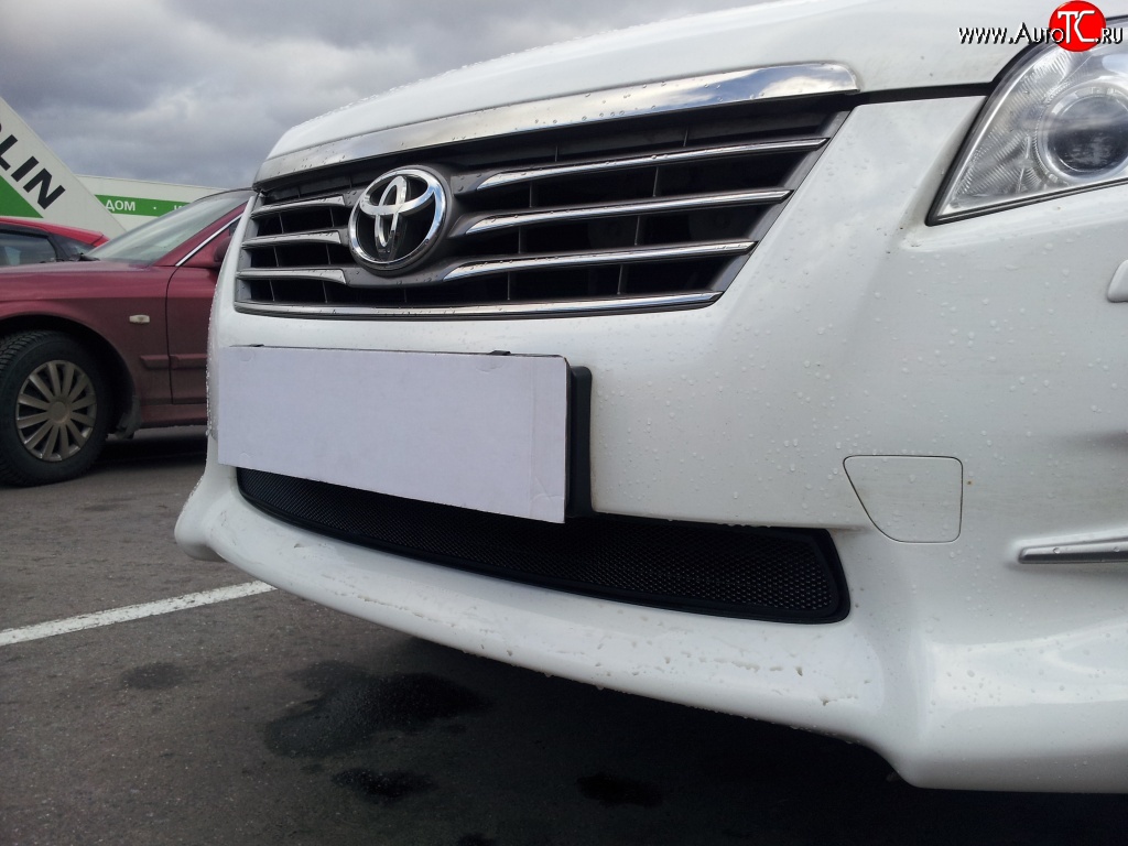 1 469 р. Сетка на бампер Russtal (черная) Toyota RAV4 XA30 5 дв. 2-ой рестайлинг (2010-2013)  с доставкой в г. Пермь