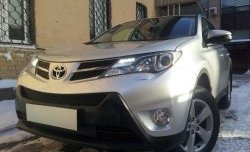 1 469 р. Сетка верхнего воздухозаборника переднего бампера Russtal Toyota RAV4 XA40 5 дв. дорестайлинг (2012-2015) (черная)  с доставкой в г. Пермь. Увеличить фотографию 3