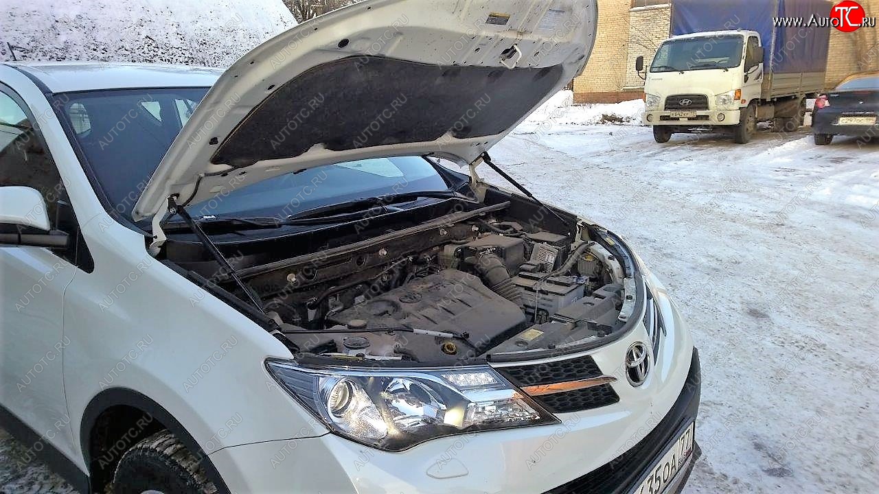 2 499 р. Упоры капота Russtal Toyota RAV4 XA40 5 дв. дорестайлинг (2012-2015)  с доставкой в г. Пермь