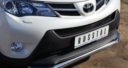 14 549 р. Одинарная защита переднего бампера диаметром 63 мм SLITKOFF Toyota RAV4 XA40 5 дв. дорестайлинг (2012-2015)  с доставкой в г. Пермь. Увеличить фотографию 2