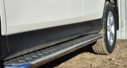 23 799 р. Широкая защита порогов SLITKOFF  Toyota RAV4  XA40 (2012-2015) 5 дв. дорестайлинг  с доставкой в г. Пермь. Увеличить фотографию 4