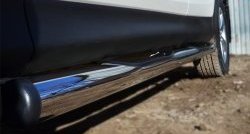 83 999 р. Защита порогов с пластиковыми вставками для ног из круглой трубы диаметром 76 мм Russtal Toyota RAV4 XA40 5 дв. дорестайлинг (2012-2015) (Защита порогов с со скосами на торцах (вариант 1))  с доставкой в г. Пермь. Увеличить фотографию 7