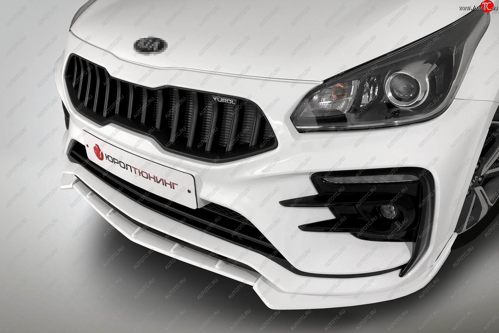 2 899 р. Сплиттер переднего бампера QUASAR KIA Rio 4 FB дорестайлинг седан (2016-2020) (Неокрашенный)  с доставкой в г. Пермь