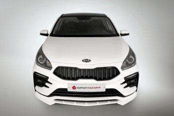 2 899 р. Сплиттер переднего бампера QUASAR KIA Rio 4 FB дорестайлинг седан (2016-2020) (Неокрашенный)  с доставкой в г. Пермь. Увеличить фотографию 4