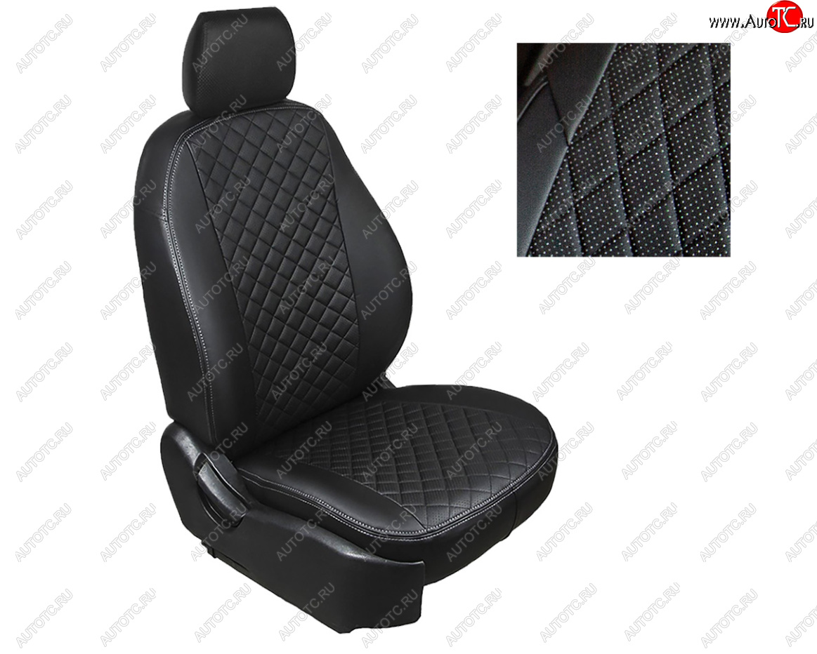 6 449 р. Чехлы Seintex (экокожа/ромб) Toyota RAV4 XA40 5 дв. дорестайлинг (2012-2015)  с доставкой в г. Пермь
