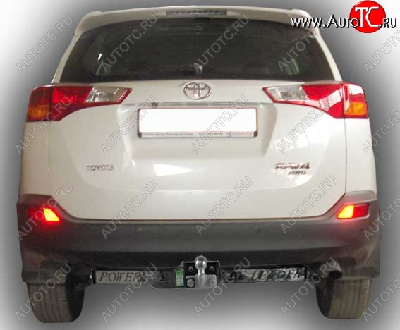 11 699 р. Фаркоп Лидер Плюс (съемный шар тип F, с нержавеющей пластиной) Toyota RAV4 XA40 5 дв. дорестайлинг (2012-2015) (Без электропакета)  с доставкой в г. Пермь