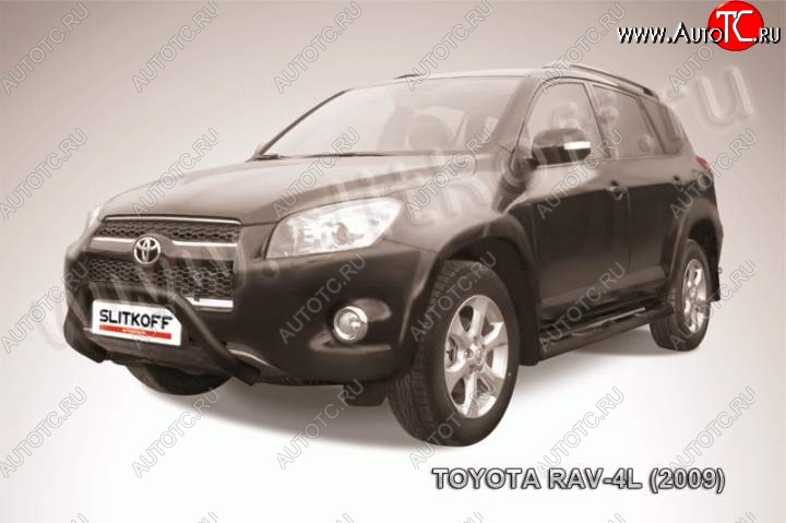 18 599 р. Кенгурятник d76 мини Toyota RAV4 XA30 5 дв. удлиненный 1-ый рестайлинг (2009-2010) (Цвет: серебристый)  с доставкой в г. Пермь