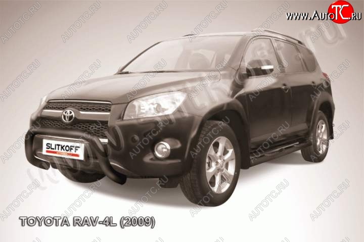 20 999 р. Кенгурятник d76 низкий Toyota RAV4 XA30 5 дв. удлиненный 1-ый рестайлинг (2009-2010) (Цвет: серебристый)  с доставкой в г. Пермь