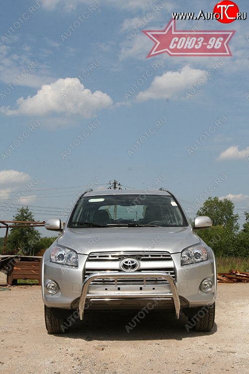11 249 р. Защита переднего бампера Souz-96 (d60) Toyota RAV4 XA30 5 дв. удлиненный 1-ый рестайлинг (2009-2010)  с доставкой в г. Пермь