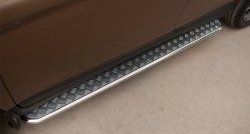 Широкая защита порогов SLITKOFF Toyota RAV4 XA30 5 дв. удлиненный 1-ый рестайлинг (2009-2010)