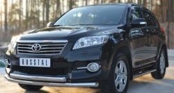 19 999 р. Защита переднего бампера (2 трубыØ76 и 42 мм, нержавейка) SLITKOFF  Toyota RAV4  XA30 (2010-2013) 5 дв. 2-ой рестайлинг  с доставкой в г. Пермь. Увеличить фотографию 4