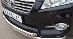 21 449 р. Защита переднего бампера (2 трубыØ76 и 63 мм, нержавейка) SLITKOFF  Toyota RAV4  XA30 (2010-2013) 5 дв. 2-ой рестайлинг  с доставкой в г. Пермь. Увеличить фотографию 2