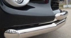 21 449 р. Защита переднего бампера (2 трубыØ76 и 63 мм, нержавейка) SLITKOFF  Toyota RAV4  XA30 (2010-2013) 5 дв. 2-ой рестайлинг  с доставкой в г. Пермь. Увеличить фотографию 3