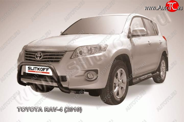 15 399 р. Кенгурятник d57 низкий Toyota RAV4 XA30 5 дв. 2-ой рестайлинг (2010-2013) (Цвет: серебристый)  с доставкой в г. Пермь