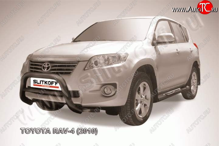 20 999 р. Кенгурятник d76 низкий  Toyota RAV4  XA30 (2010-2013) 5 дв. 2-ой рестайлинг, 5 дв. удлиненный 2-ой рестайлинг (Цвет: серебристый)  с доставкой в г. Пермь