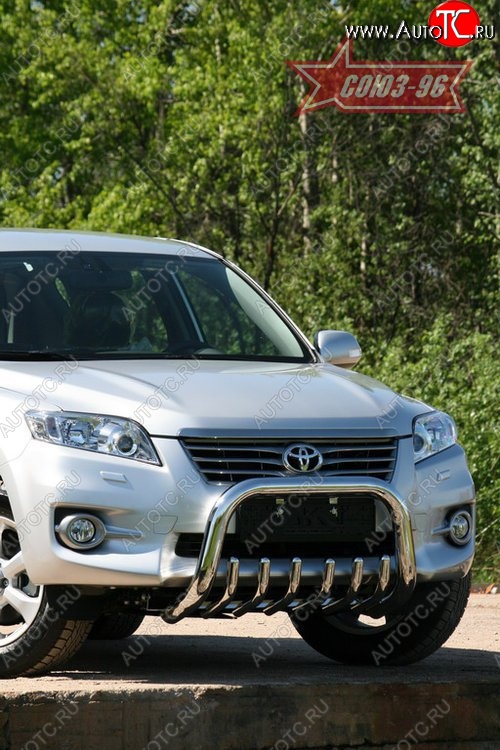 20 969 р. Защита переднего бампера Souz-96 (d76) Toyota RAV4 XA30 5 дв. удлиненный 2-ой рестайлинг (2010-2013)  с доставкой в г. Пермь