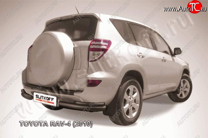 7 399 р. Уголки d76+d42 двойные Toyota RAV4 XA30 5 дв. 2-ой рестайлинг (2010-2013) (Цвет: серебристый)  с доставкой в г. Пермь