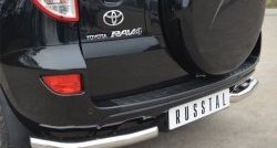 13 949 р. Защита заднего бампера (Ø63 мм, нержавейка) SLITKOFF Toyota RAV4 XA30 5 дв. 2-ой рестайлинг (2010-2013)  с доставкой в г. Пермь. Увеличить фотографию 2