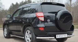 13 949 р. Защита заднего бампера (Ø63 мм, нержавейка) SLITKOFF Toyota RAV4 XA30 5 дв. 2-ой рестайлинг (2010-2013)  с доставкой в г. Пермь. Увеличить фотографию 4