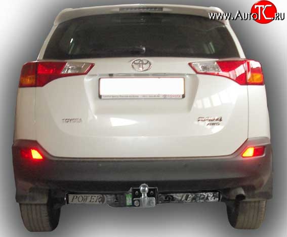 11 699 р. Фаркоп Лидер Плюс (с нерж.пластиной)  Toyota RAV4  XA30 (2010-2013) 5 дв. 2-ой рестайлинг (Без электропакета)  с доставкой в г. Пермь