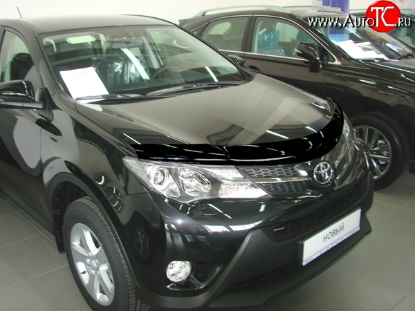 3 299 р. Дефлектор капота NovLine  Toyota RAV4  XA40 (2012-2015) 5 дв. дорестайлинг  с доставкой в г. Пермь